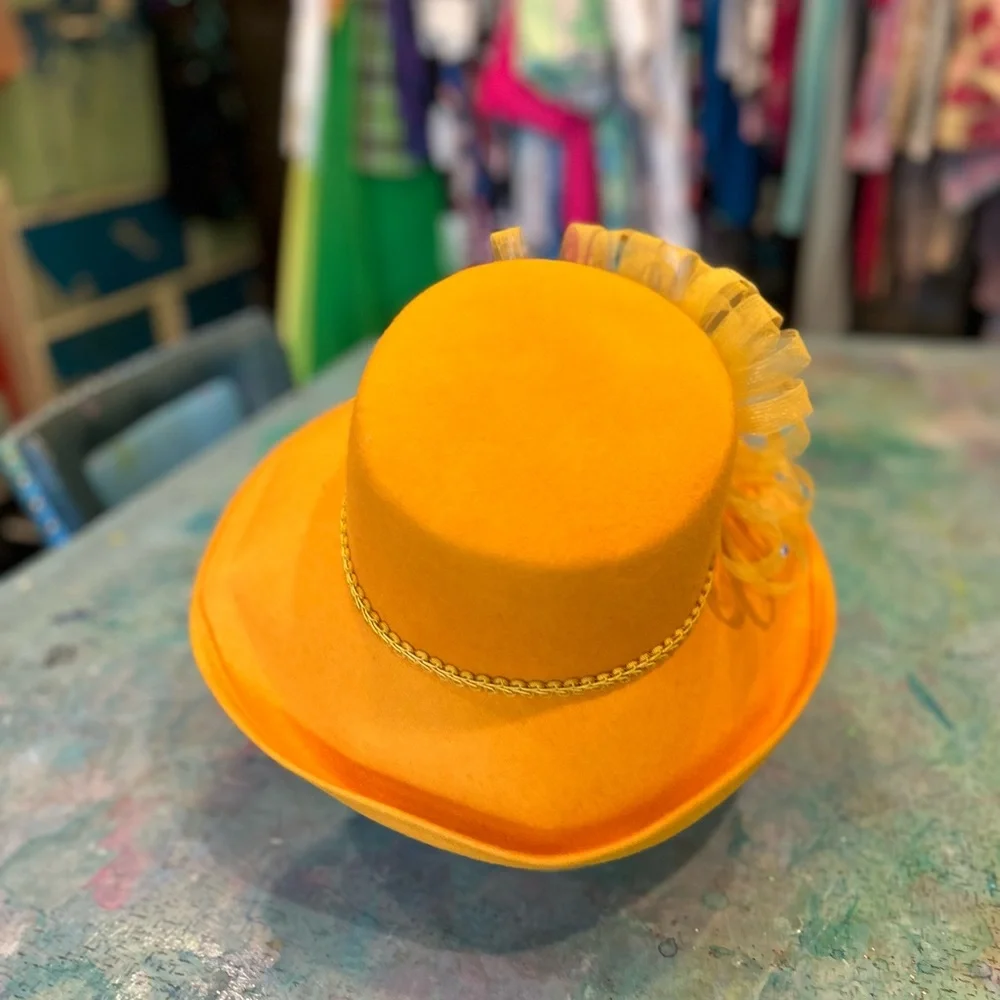 Golden Yellow Fancy Hat